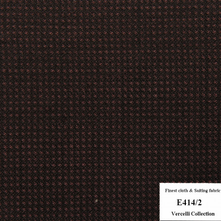 E-414/2 Vercelli CVM - Vải Suit 95% Wool - Đỏ Trơn